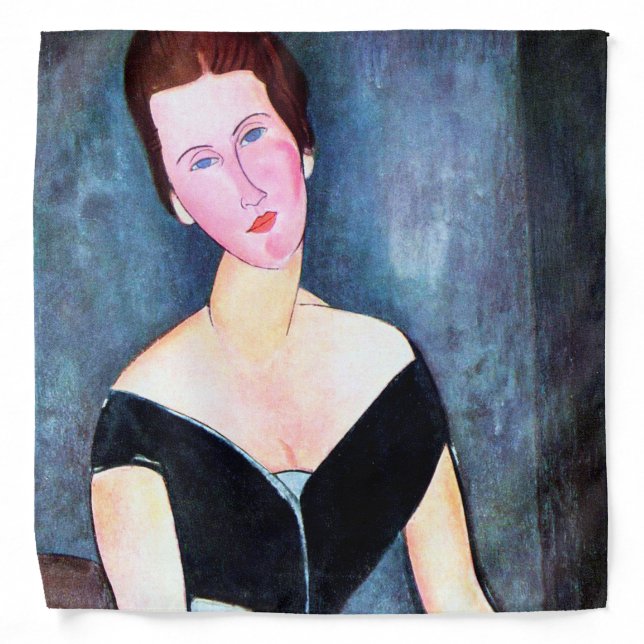Portrait of Woman, Modigliani Bandana (Front)
