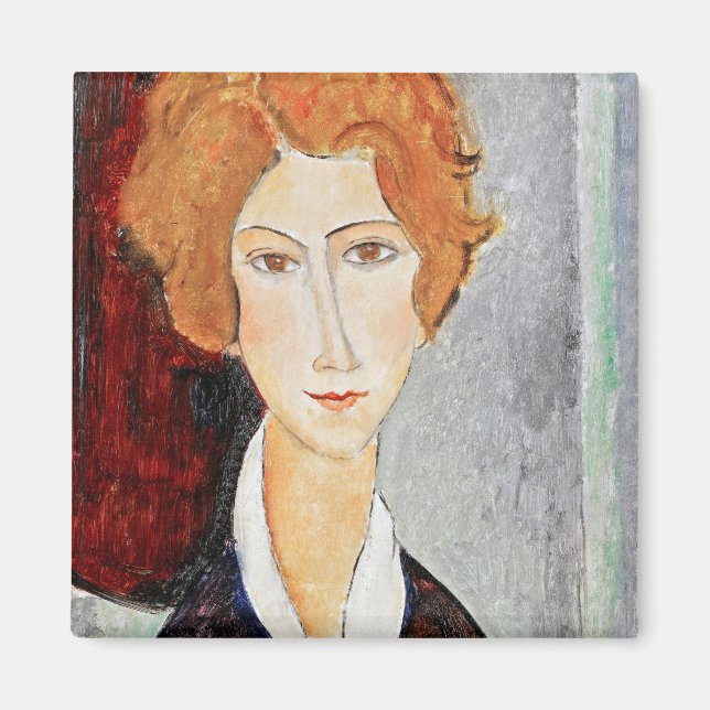 Portrait of Woman, Modigliani Magnet (Front)