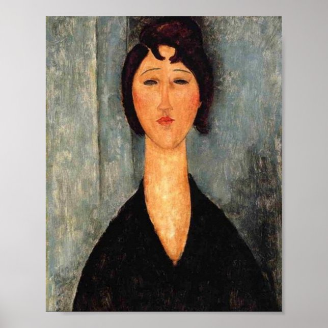 Portrait of Woman Modigliani Poster (Front)