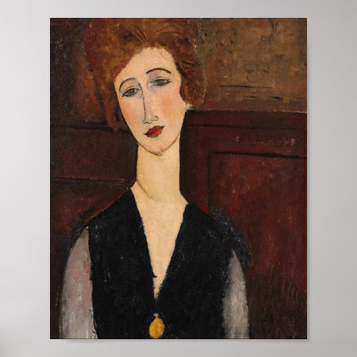 Portrait of Woman Modigliani Poster