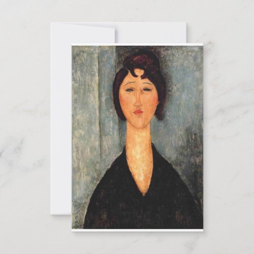 Portrait of Woman Modigliani Save The Date