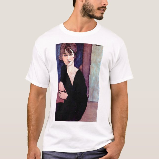 Portrait of Woman, Modigliani T-Shirt (Front)