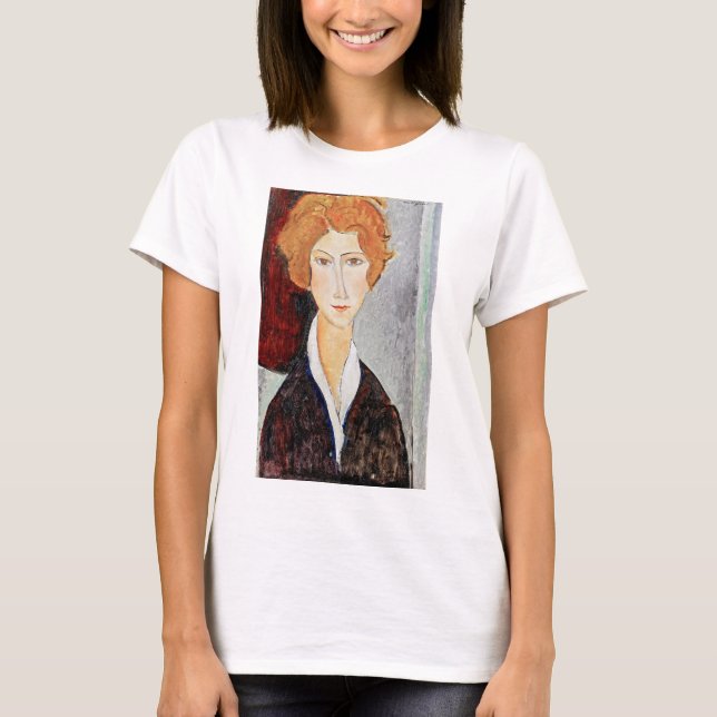 Portrait of Woman, Modigliani T-Shirt (Front)