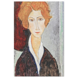 Portrait of Woman, Modigliani Tissue Paper