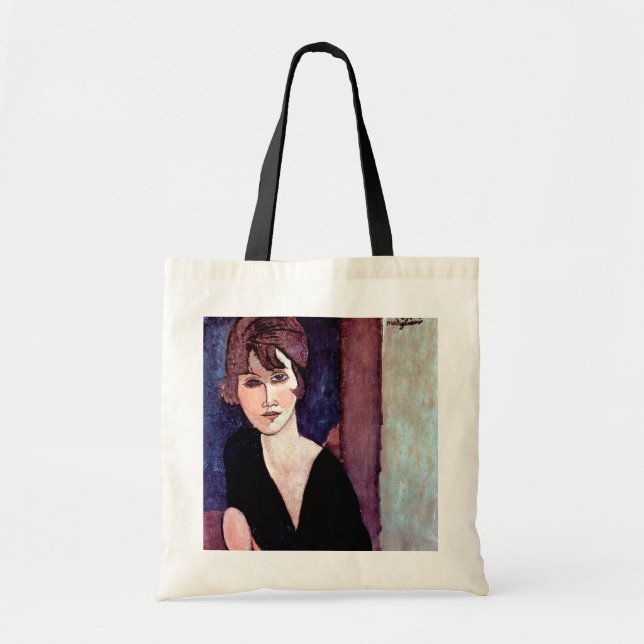 Portrait of Woman, Modigliani Tote Bag (Front)