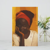 Portrait of young african girl (Standing Front)