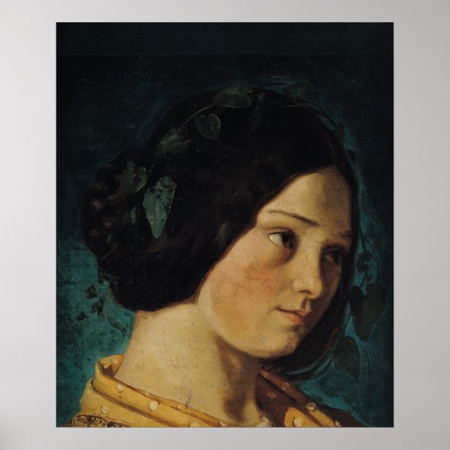 Portrait of Zelie Courbet, c.1842 Poster (Front)