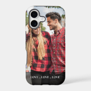 Portrait Photo Love Love Love Custom iPhone 17 Case