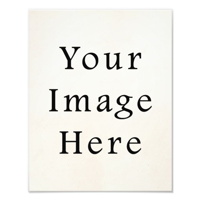 Portrait Photo Print Personalized Poster Paper (Front)
