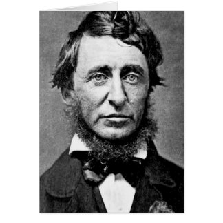 Portrait Photograph of Henry David Thoreau Cards