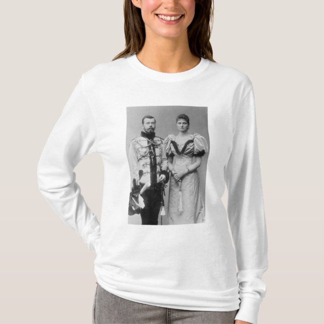 Portrait photograph of Tsar Nicholas II (1868-1918 T-Shirt (Front)