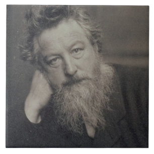 Portrait photograph of William Morris (1834-96) by Ceramic Tile