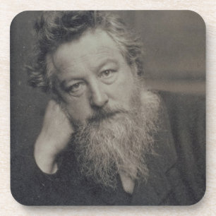Portrait photograph of William Morris (1834-96) by Drink Coaster