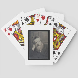 Portrait photograph of William Morris (1834-96) by Poker Cards