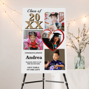 Portrait Photos Through The Years Graduation Party Foam Board