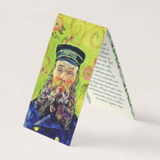 Portrait Postman Joseph Roulin Vincent van Gogh Business Card