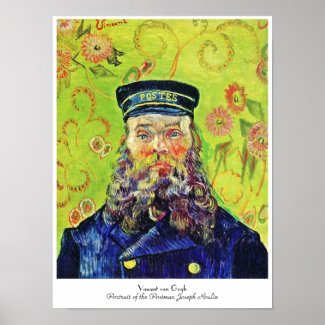 Portrait Postman Joseph Roulin Vincent van Gogh Poster