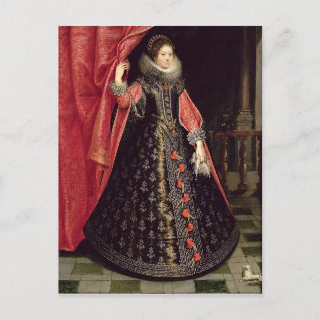 Portrait presumed to be Henrietta Maria of Postcard (Front)