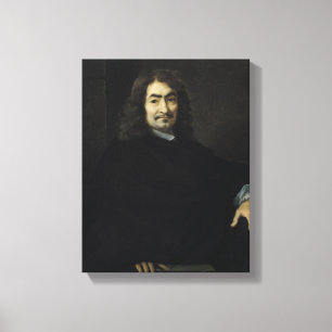 Portrait, presumed to be Rene Descartes Canvas Print