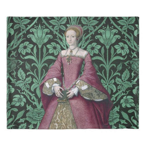 Portrait Princess Elizabeth Tudor Queen  Duvet Cover