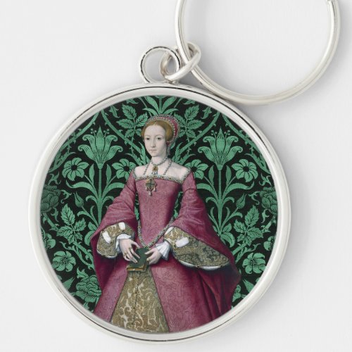 Portrait Princess Elizabeth Tudor Queen  Keychain