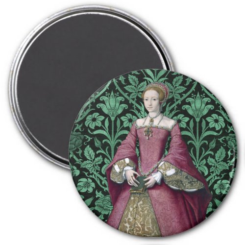 Portrait Princess Elizabeth Tudor Queen  Magnet