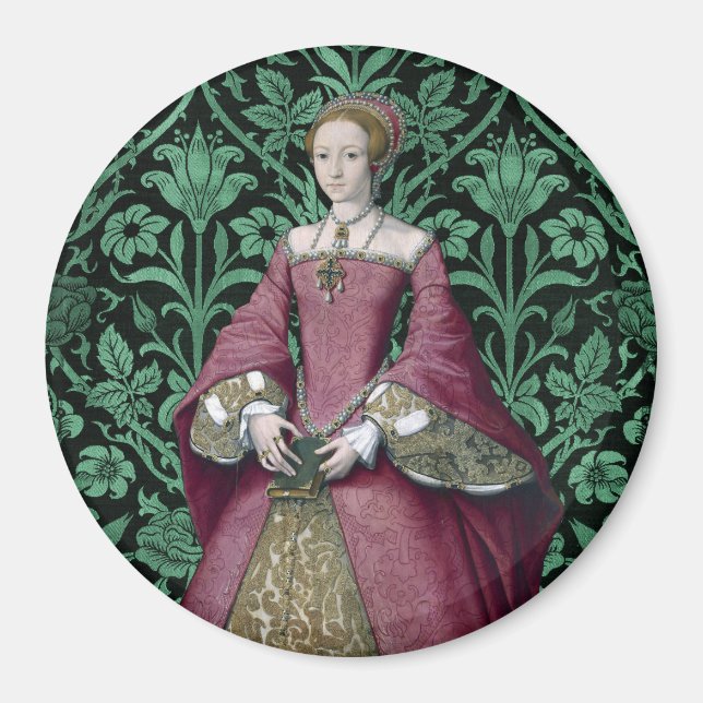 Portrait Princess Elizabeth Tudor, Queen  Magnet (Front)