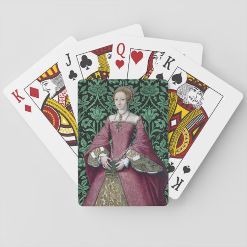 Portrait Princess Elizabeth Tudor Queen  Playing Cards