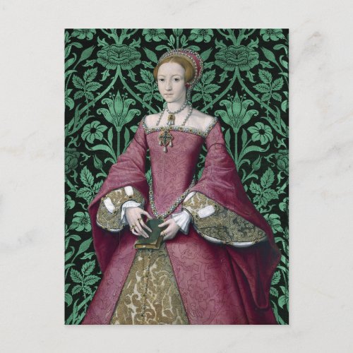 Portrait Princess Elizabeth Tudor Queen  Postcard