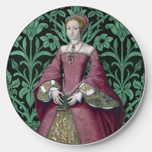 Portrait Princess Elizabeth Tudor Queen  Wireless Charger