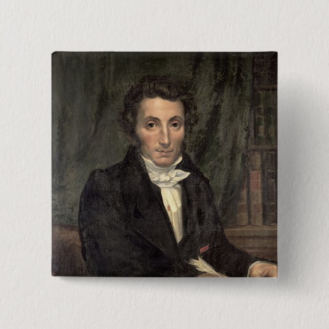 Portrait Rene of Caillie Pinback Button (Front)