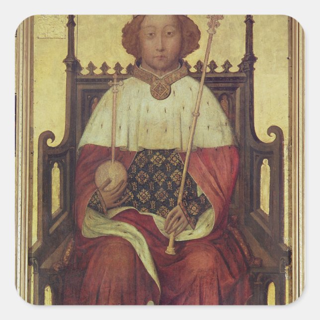 Portrait Richard II 'The Westminster Portrait' Square Sticker (Front)