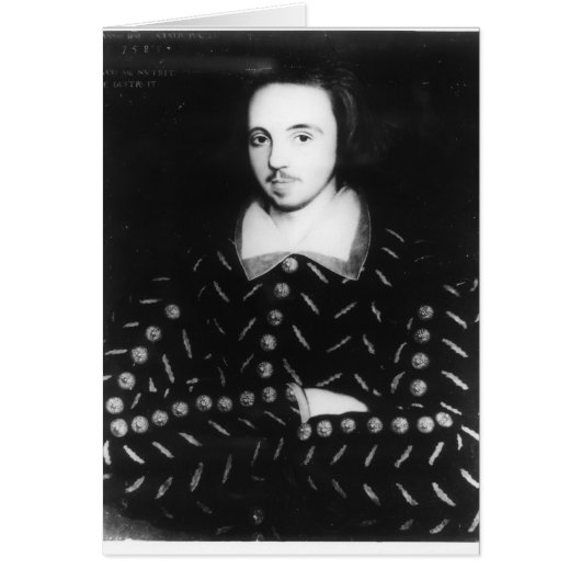 Portrait said to be Christopher Marlowe Cards (Front)