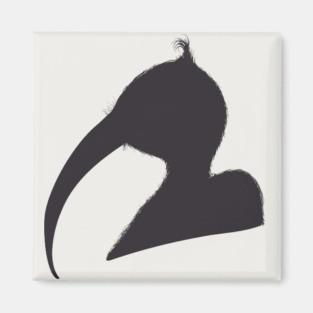 portrait silhouette magnet (Front)