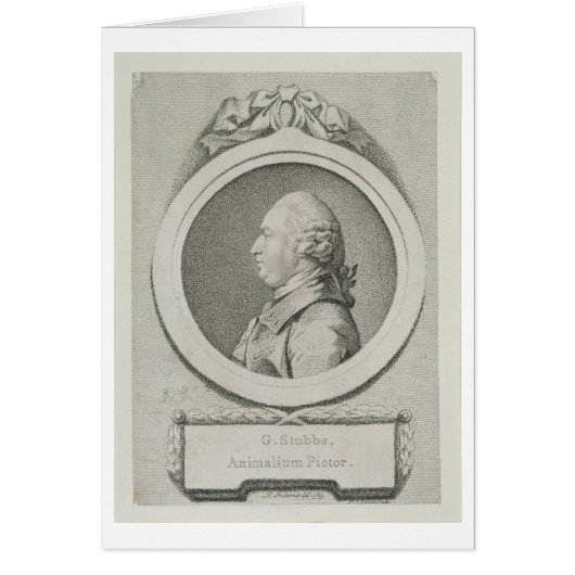 Portrait study of George Stubbs (1724-1806) (soft- Cards (Front)