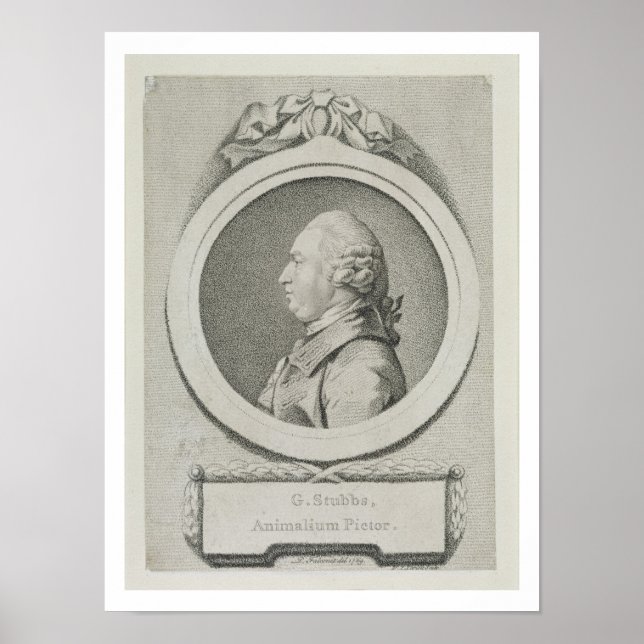 Portrait study of George Stubbs (1724-1806) (soft- Poster (Front)