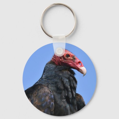 Portrait Turkey vulture Keychain