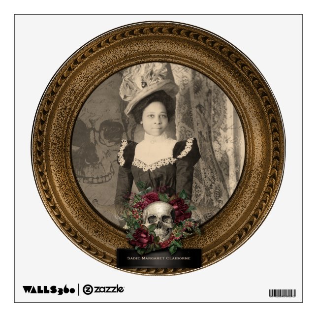 Portrait Wall Decal | African American Gentlewoman (Front)