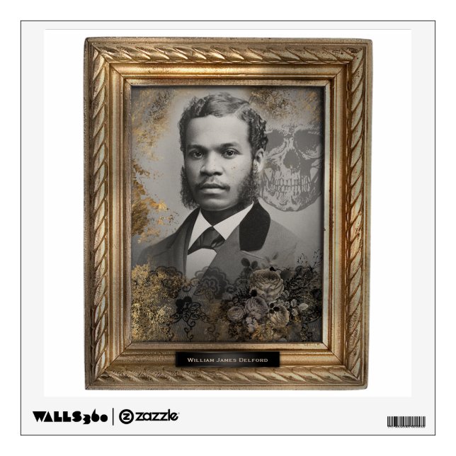 Portrait Wall Decal | African-American Man (Front)