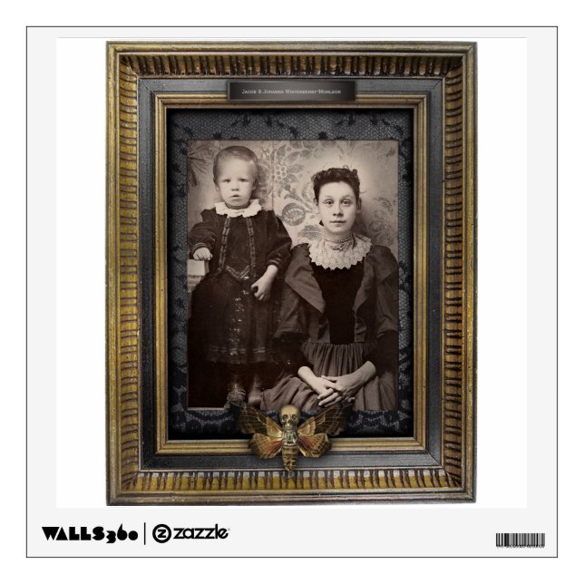 Portrait Wall Decal | Brother & Sister (Front)