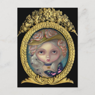 "Portrait with a Flowered Hat" Postcard