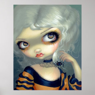 Portrait with a Spiderling ART PRINT gothic rococo