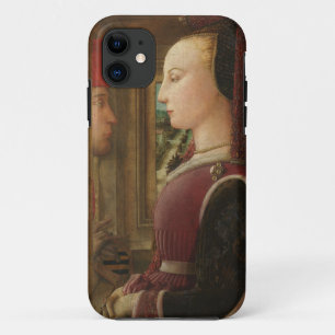Portrait Woman Man Casement Filippo Lippi painting iPhone 11 Case
