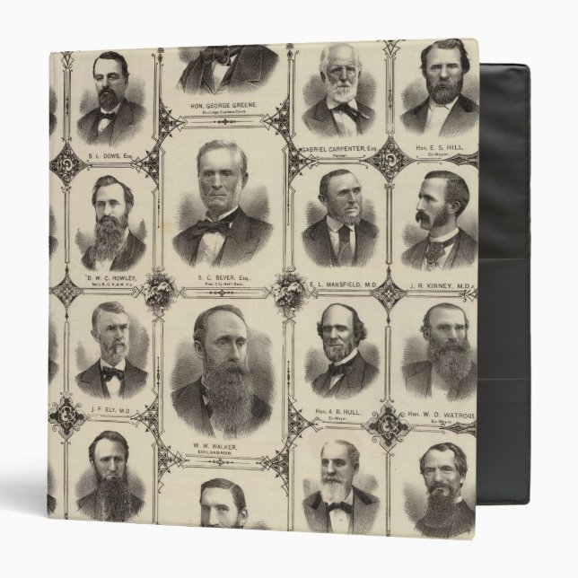 Portraits of Citizens of Cedar Rapids 3 Ring Binder (Front/Inside)