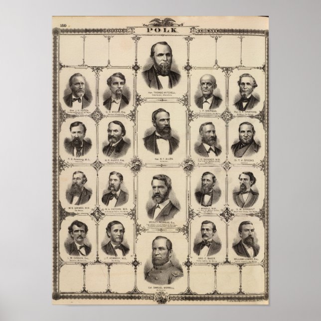 Portraits of Citizens of Polk County Poster (Front)