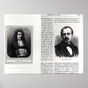 Portraits of Denis Papin and Etienne Lenoir Poster
