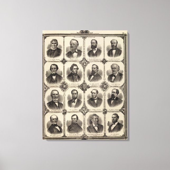 Portraits of EG Potter, Delano T Smith Canvas Print (Front)