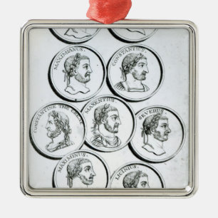 Portraits of Roman Emperors Metal Ornament