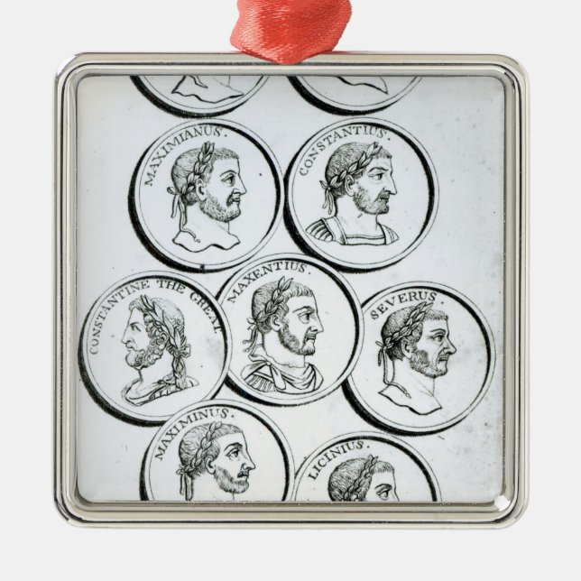 Portraits of Roman Emperors Metal Ornament (Front)