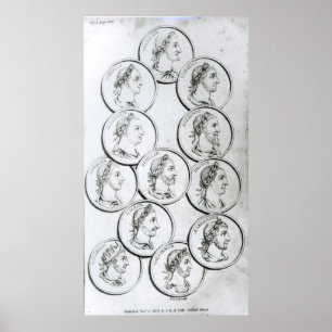 Portraits of Roman Emperors Poster